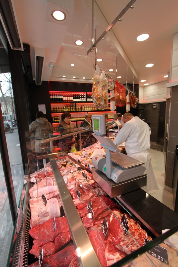 Agencement boucherie belle viande