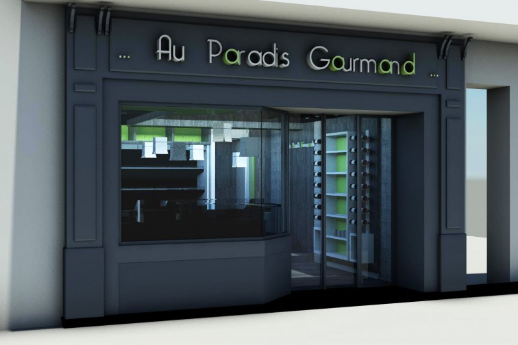 Agencement charcuterie paradis gourmand 3D