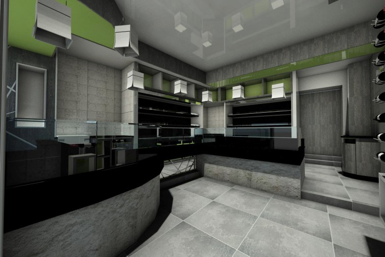 Agencement charcuterie paradis gourmand 3D