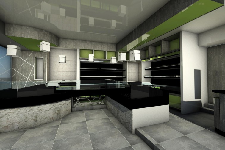 Agencement charcuterie paradis gourmand 3D