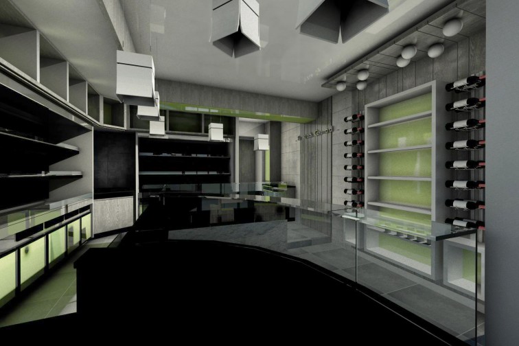 Agencement charcuterie paradis gourmand 3D
