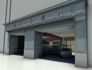 Agencement boucherie des Halles